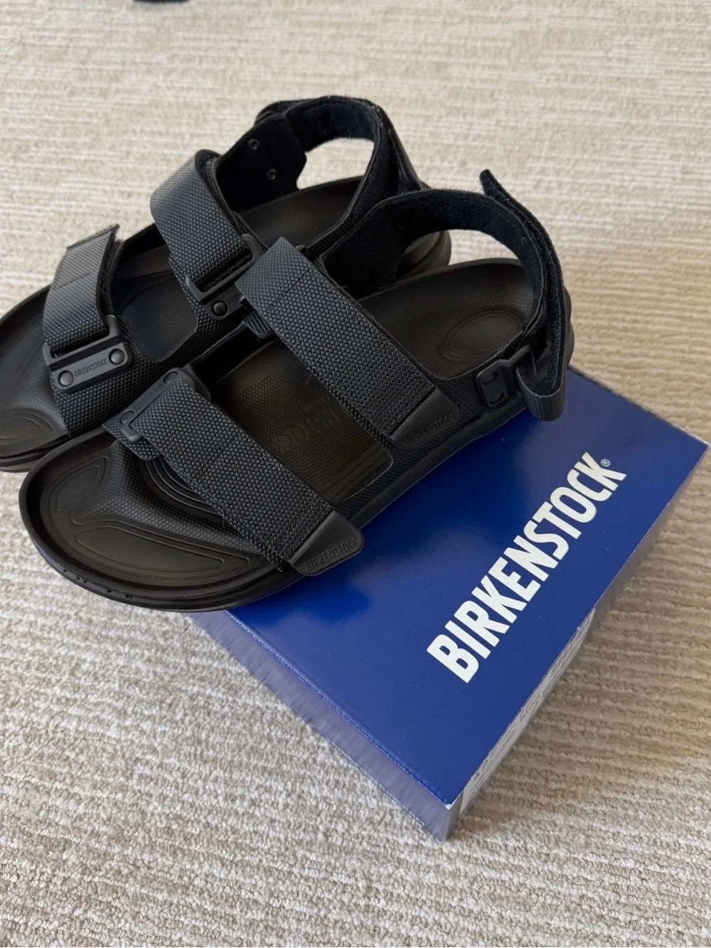 Birkenstock Men’s Black Sandals – Size 9–9.5 (Brand New in Box)
